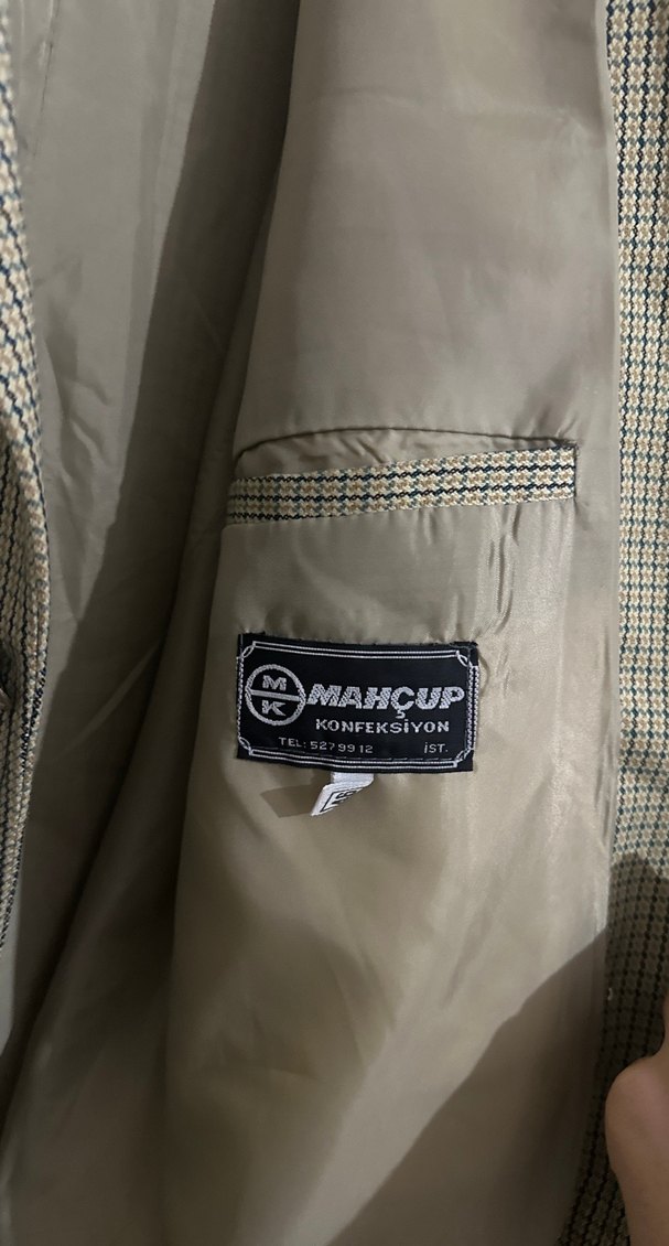 Düğmeli Kahverengi Midi Erkek Ceket - Görsel 4