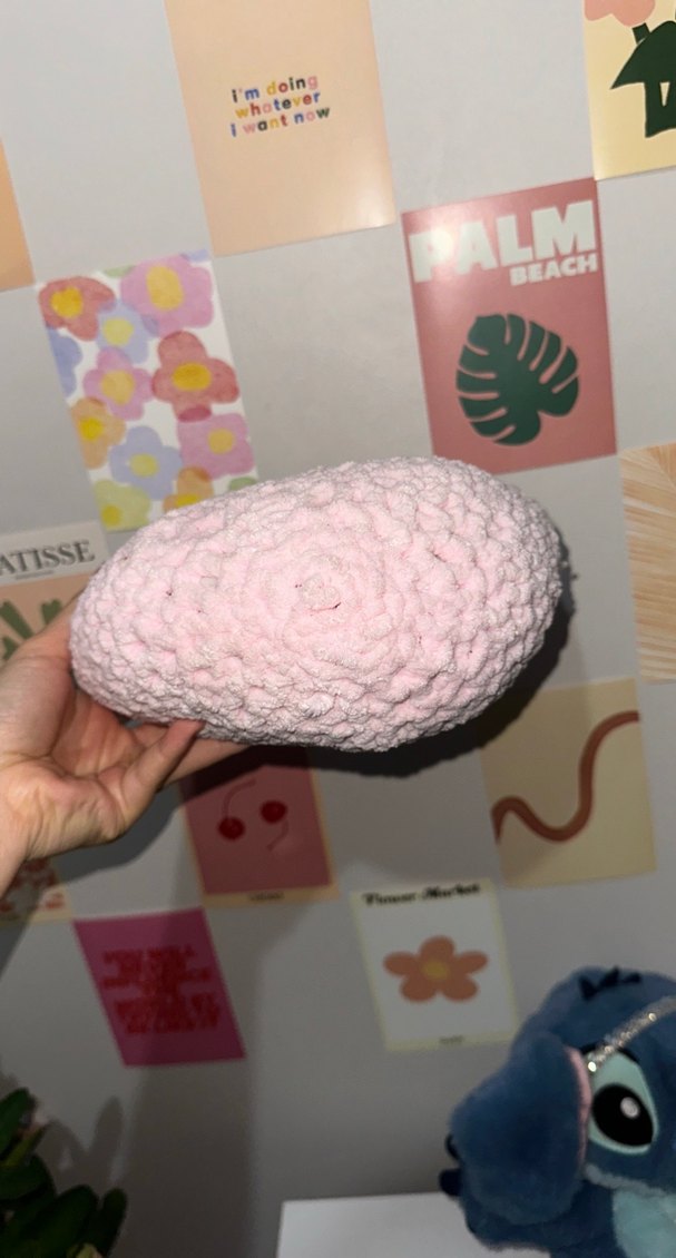 Pembe Peluş Oyuncak Kalp Yastık - Görsel 4