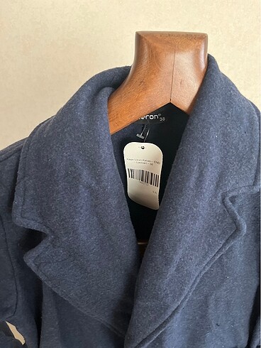 Kuşaklı kaşe kaban - Görsel 2