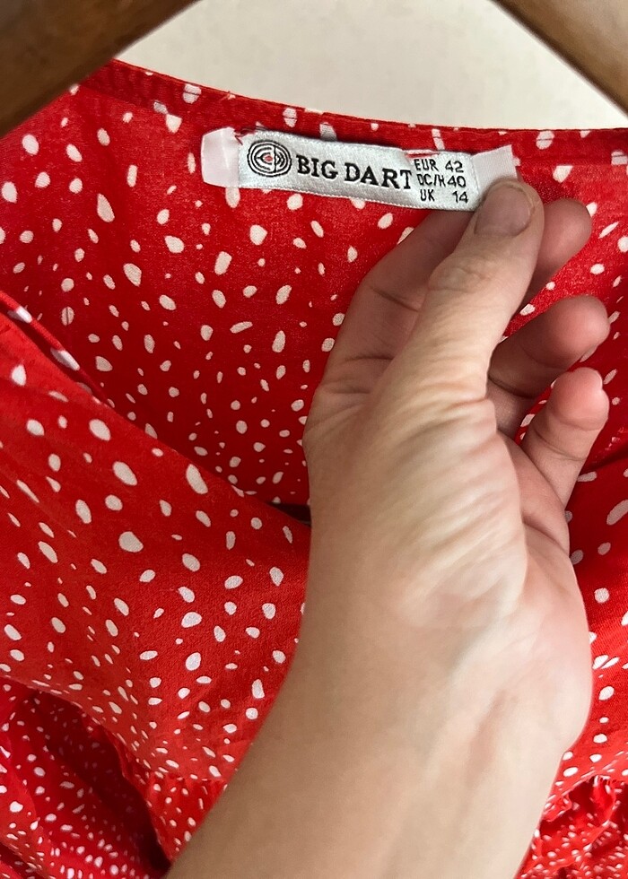 Puantiyeli elbise - Görsel 2