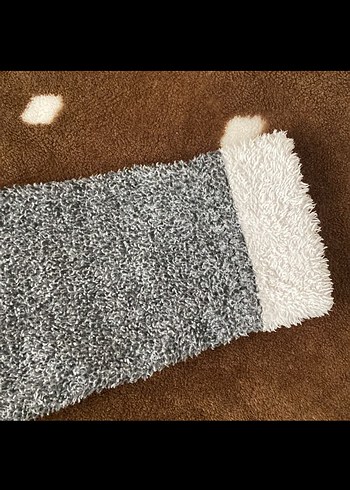 Kapüşonlu Çocuk Bornozu, Gri Desenli - Görsel 3