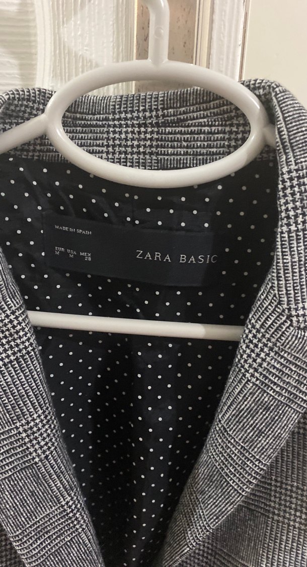 Kadın Gri Düğmeli Blazer Ceket - Görsel 4