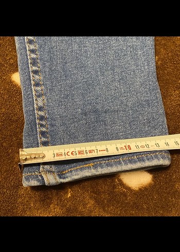 Düğmeli Mavi Erkek Denim Jean - Görsel 6