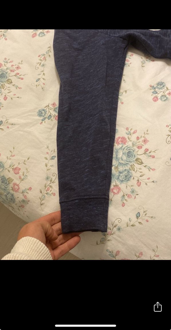 Kapüşonlu Mavi çocuk  Sweatshirt - Görsel 3