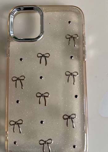 Fiyonk Detaylı Bej Telefon Kılıfı - Görsel 2