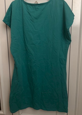 Kız Çocuk Turkuaz Baskılı Tişört - Görsel 3