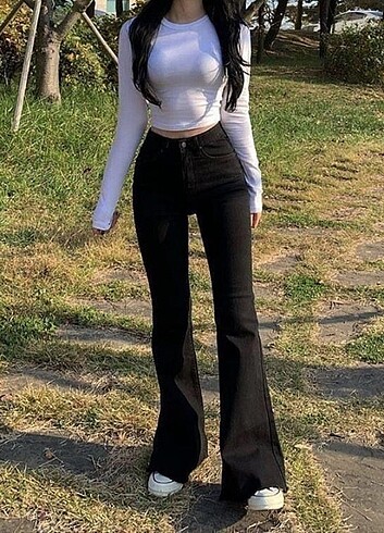 ispanyol paça jean flare jean