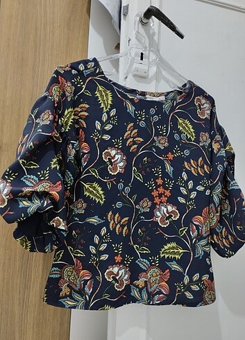 Koton Çiçekli Bluz - Görsel 9