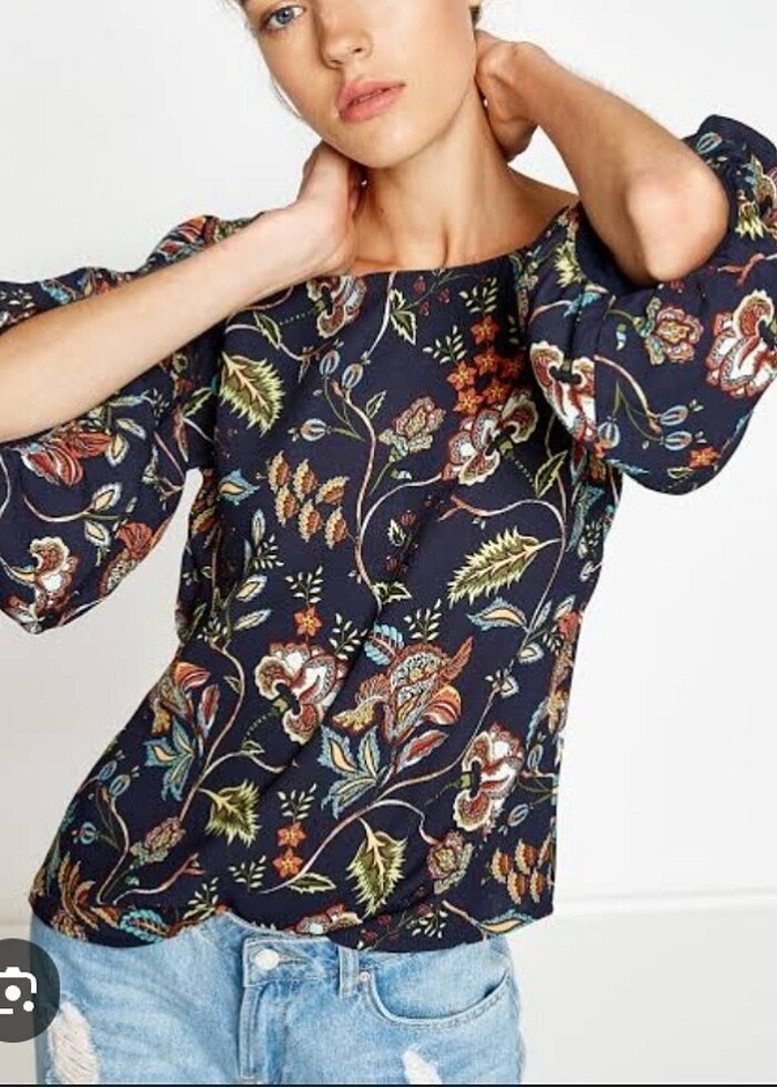 Koton Çiçekli Bluz - Görsel 2