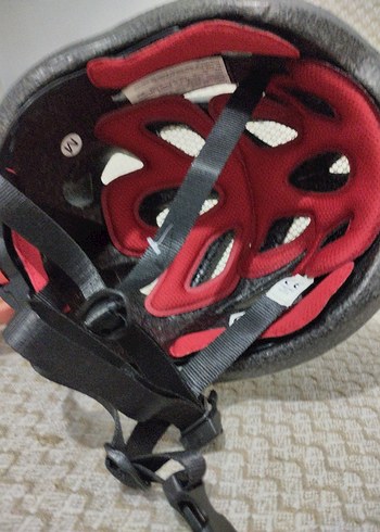 Beyaz-gri bisiklet kaskı - Görsel 5