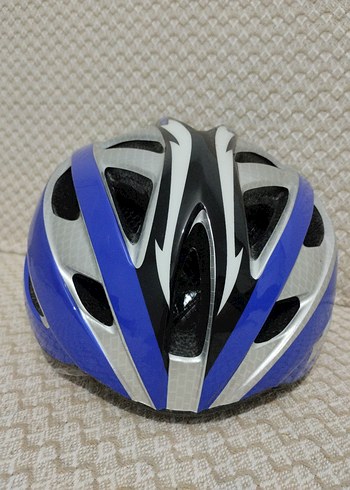 Mavi Parlak bisiklet kaskı - Görsel 2