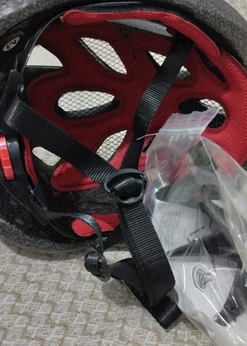 Mavi Parlak bisiklet kaskı - Görsel 4