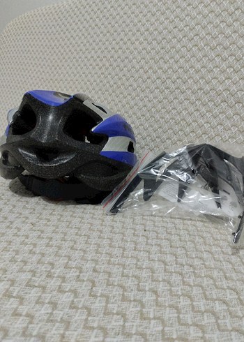 Mavi Parlak bisiklet kaskı - Görsel 3