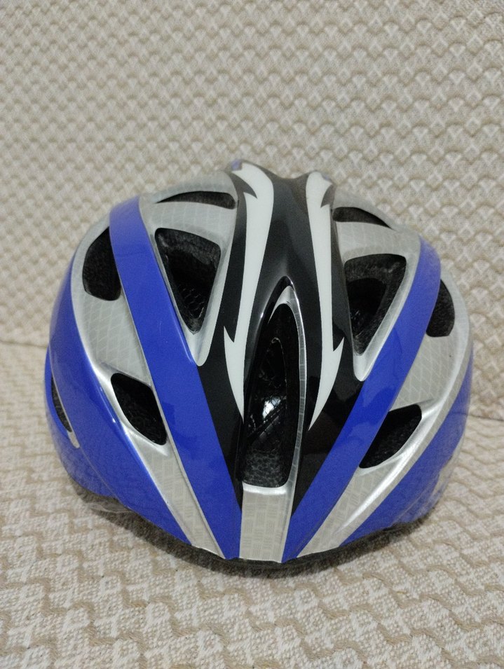Mavi Parlak bisiklet kaskı - Görsel 2