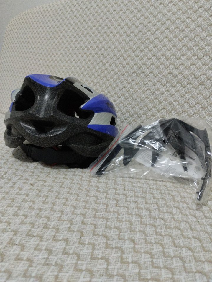 Mavi Parlak bisiklet kaskı - Görsel 3