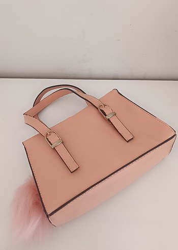 Bej Minimalist Deri Kadın Çanta
