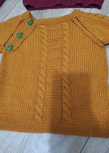 Bohem Tarz Örgü Kız erkek Çocuk kazak - Görsel 2
