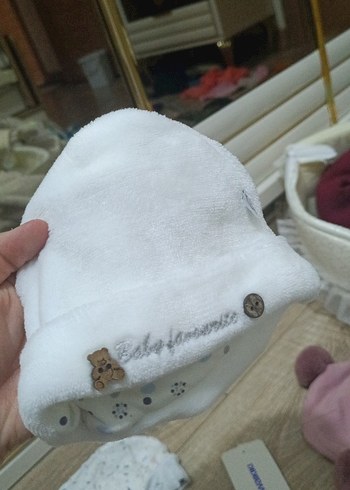 LC Waikiki Beyaz ve Pembe Çocuk Bere Seti - Görsel 3