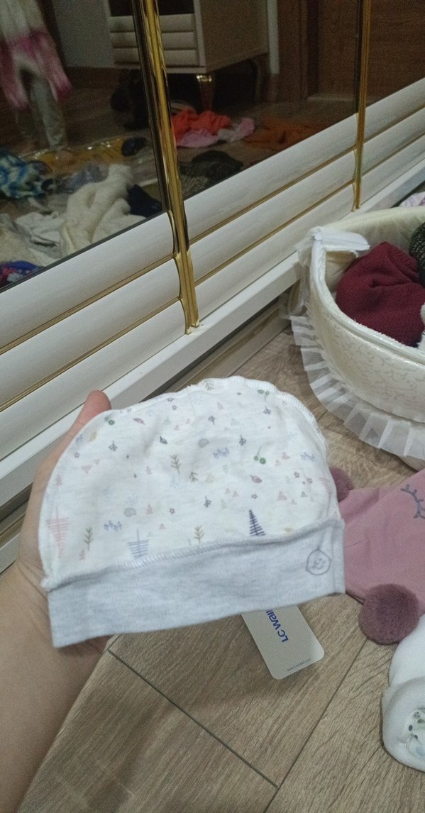 LC Waikiki Beyaz ve Pembe Çocuk Bere Seti - Görsel 4