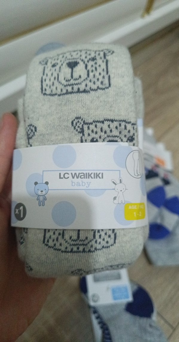 Gri Desenli Erkek Çorap Seti - Görsel 2