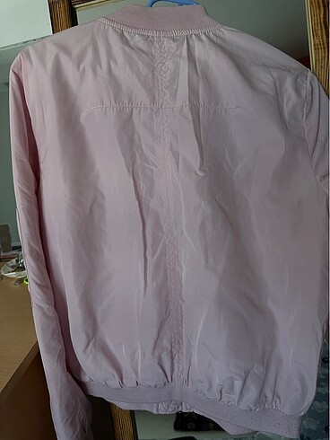 38 Beden pembe Renk Koton Bomber Ceket