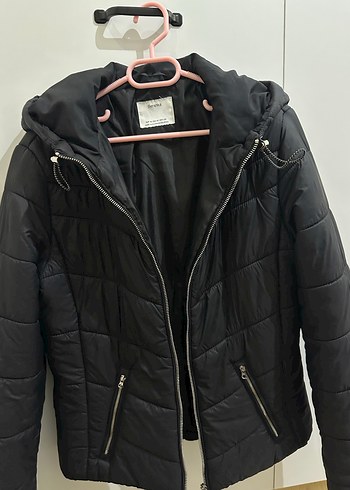 Bershka Siyah Kadın Mont - Görsel 5