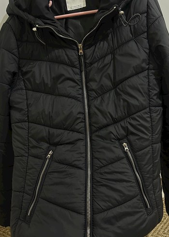 Bershka Siyah Kadın Mont - Görsel 4