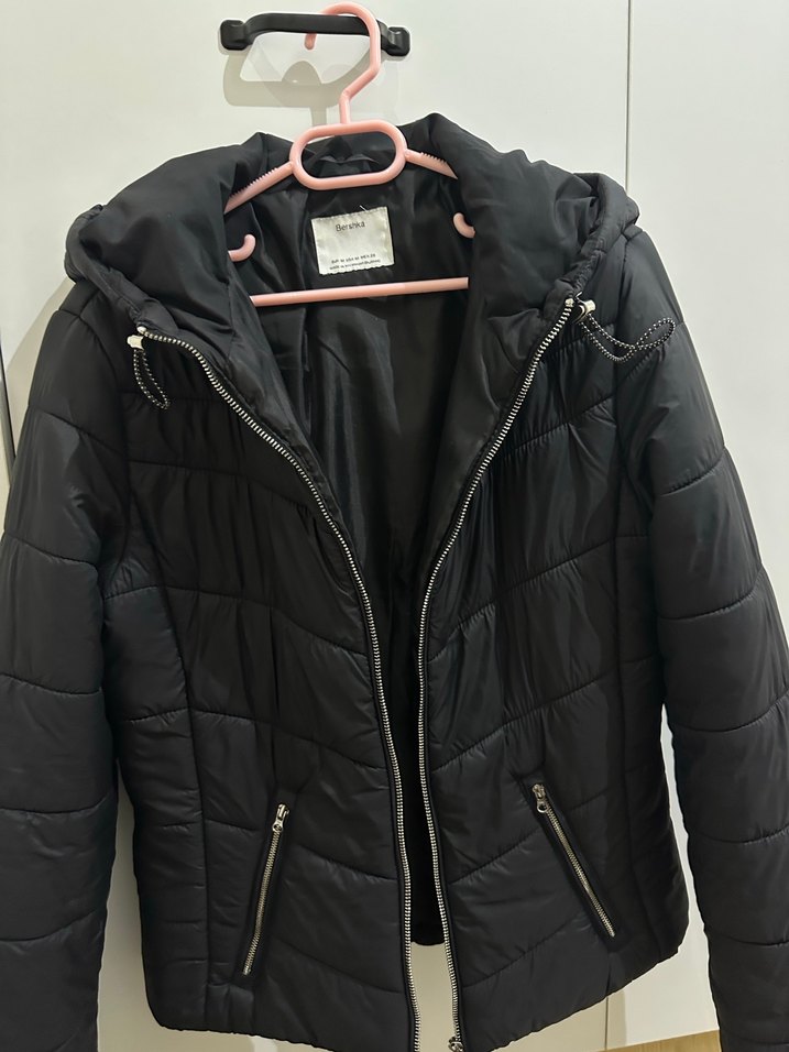 Bershka Siyah Kadın Mont - Görsel 5