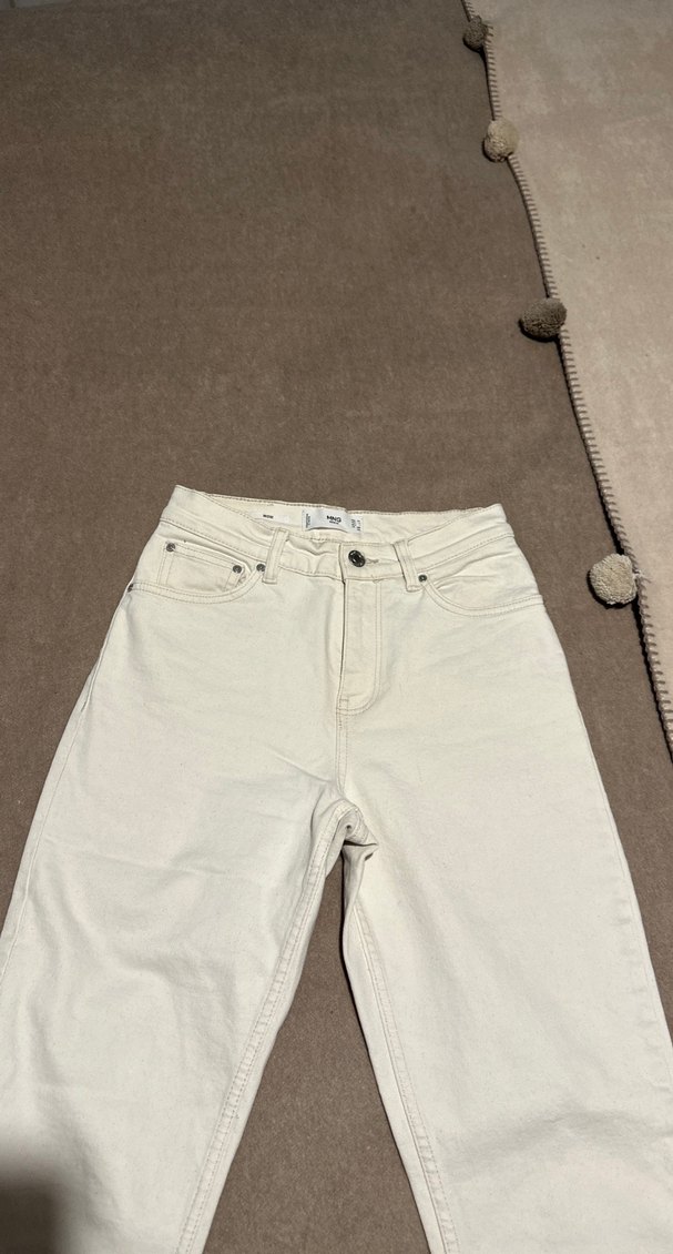 Mango Bej Kot Pantolon - Görsel 3