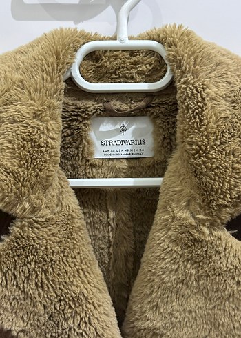 Stradivarius Kürklü Süet Kadın Ceket - Görsel 2