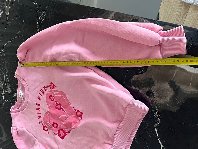 7 Yaş Beden Pembe sweatshirt