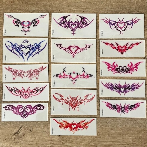 Succubus tattoo geçici renkli dövme