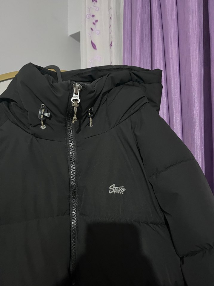 Siyah Fermuarlı erkek Kışlık Mont - Görsel 2