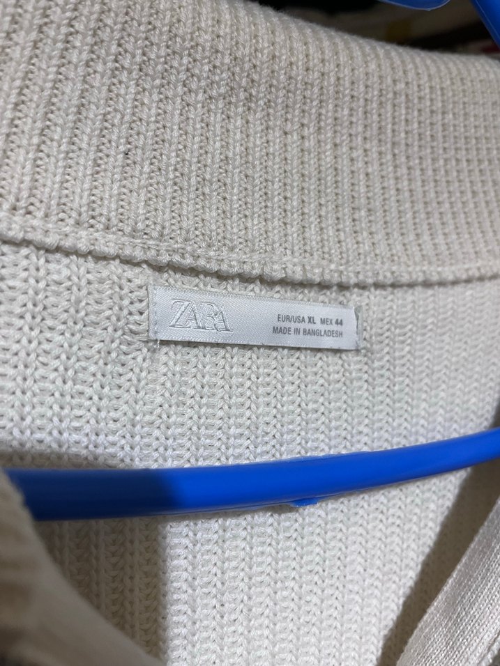 Yarım Fermuarlı Çizgili Kazak zara - Görsel 3