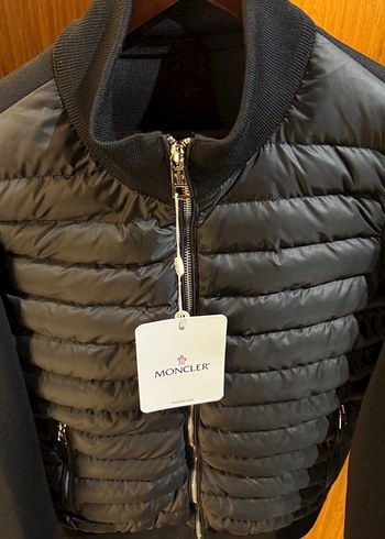 Siyah Fermuarlı Erkek Ceket moncler - Görsel 3
