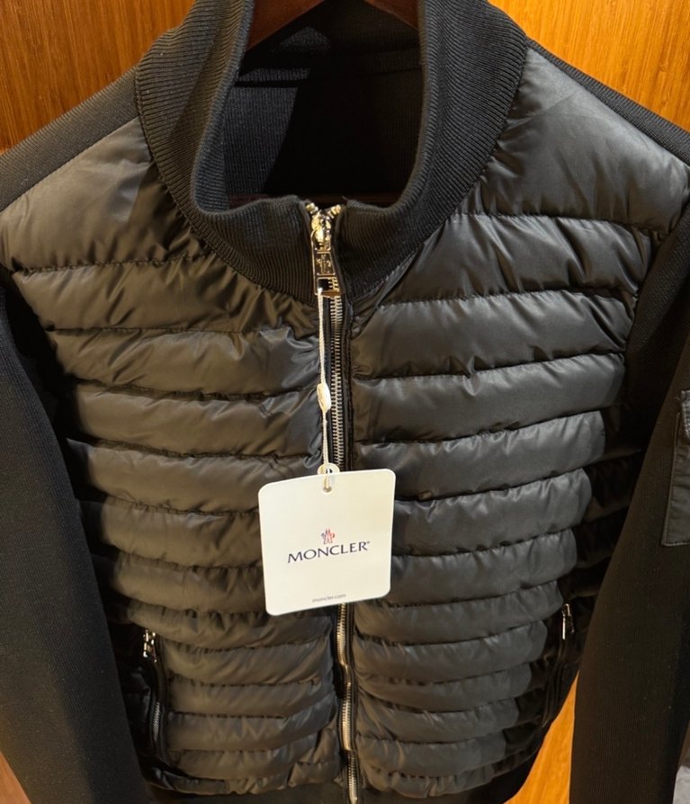 Siyah Fermuarlı Erkek Ceket moncler - Görsel 3