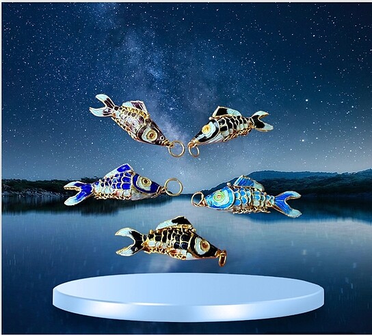 #vintage #collesionne #mineli #balık #kolye #uç #charm