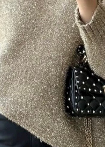 Boğazlı Camel Triko Kadın Kazak - Görsel 2