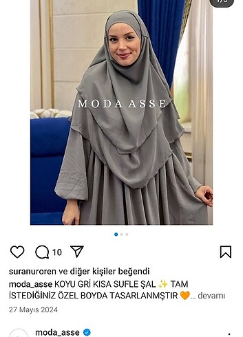 Sufle Khimar Ferace Elbise