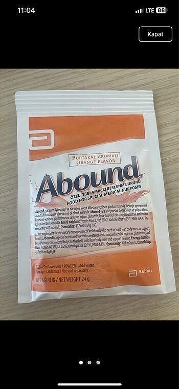 Protein tozu besin takviyesi / kilo verme