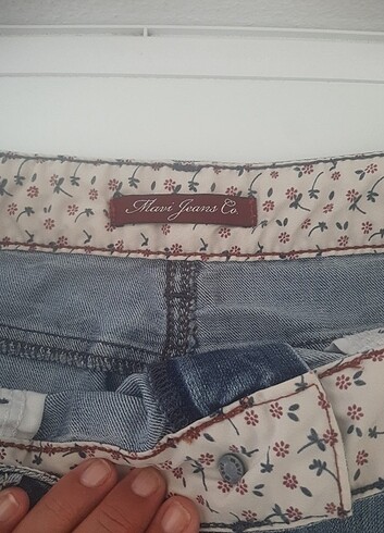 l Beden mavi jeans rita modeli L kısa kot etek