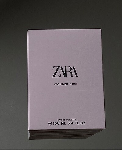 ZARA KADIN BARKOTLU WONDER ROSE PARFÜM SIFIR