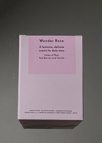 Beden Renk Zara Wonder Rose 100 ml Kadın Parfümü Barkotlu Sıfır Ürün