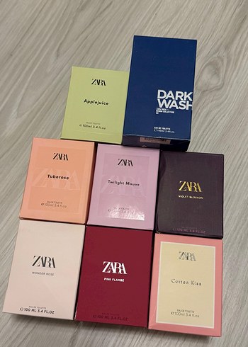 Zara Erkek Kadın Parfüm Barkotlu Sıfır Ürün Kapalı Kutu