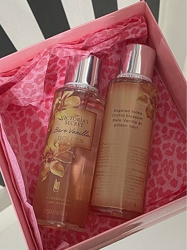 VİCTORİA SECRET BARE VANILLA GOLDEN VÜCUT SPREYİ BARKOTLU SIFIR 