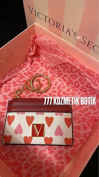 VİCTORİA SECRET PEMBE KARTLIK CÜZDAN KIRMIZI SIFIR ÜRÜN
