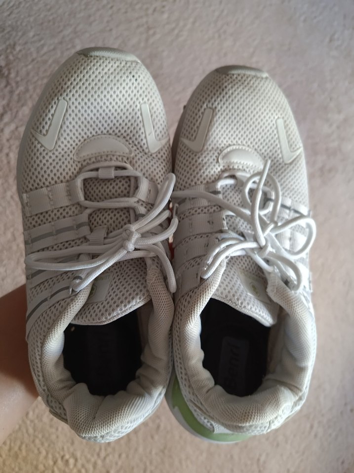 Beyaz Bağcıklı Kadın Spor Ayakkabı - Görsel 2