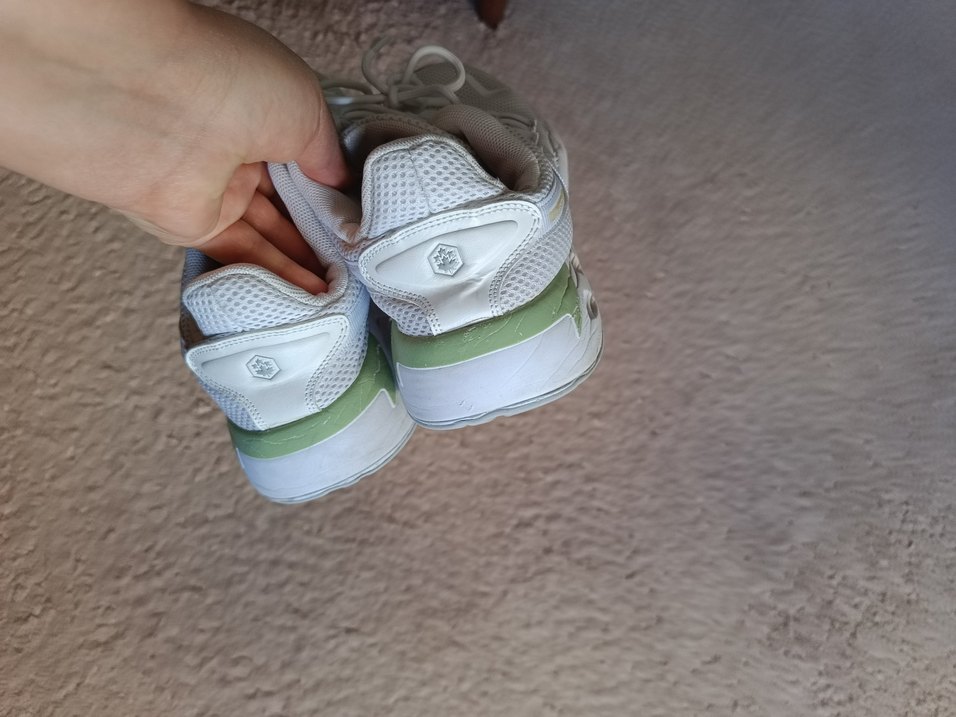 Beyaz Bağcıklı Kadın Spor Ayakkabı - Görsel 3