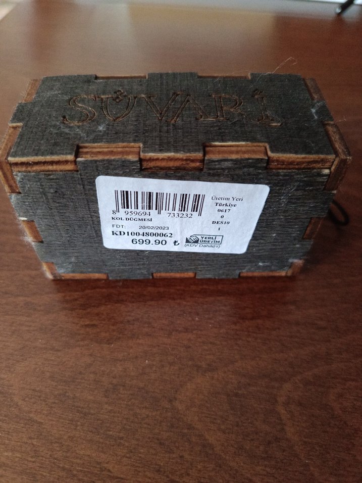 Suvari Siyah Erkek Kol Düğmesi - Görsel 5