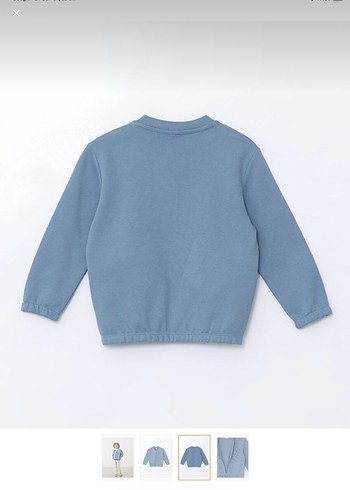 Erkek Çocuk Fermuarlı Mavi Sweatshirt - Görsel 10